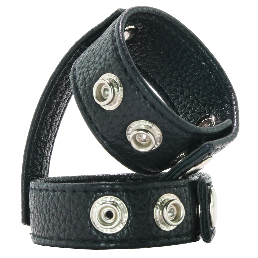 Blue Line Duo Snap Cock and Ball Ring Bondage and Fetish > Cock and Ball Devices - Tophatter Daily Deals